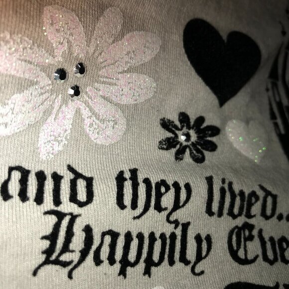 Disney Parks Disney Princess Gray Sweatpants adult Large "Happily Ever After" - Picture 9 of 13